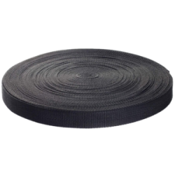 Rollo Popotillo Negro 19 mm  50 metros